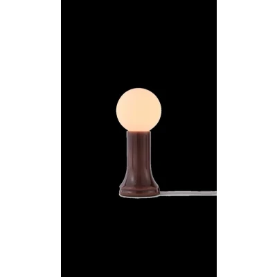 Abbildung von Tala Tischleuchte Shore, Glas, E27 LED Lampe Globe, braun