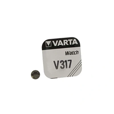 Abbildung von Knopfzelle Silberoxid Uhrenbatterien 1 Stück (Blis.) Varta (V317/SR62)