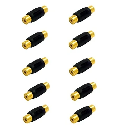 Abbildung von Sienoc 10 Stück Chinch Cinch Cynch RCA Adapter Verbindung Verbindungsstück Kupplung Buchse weiblich