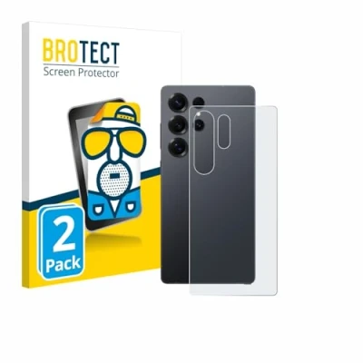 Abbildung von BROTECT Entspiegelungs Schutzfolie für Samsung Galaxy S25 Ultra (Rückseite) (2 Stück) Matte Displayschutz Folie, Anti Reflex, Fingerprint