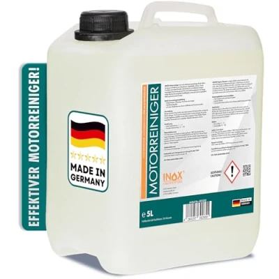 Abbildung von INOX® Motorreiniger 5L Konzentrat Reiniger für den Motor Motorraum &amp; Entfetter Motorsystemreiniger Pflege von Auto, Motorrad anderen Kfz
