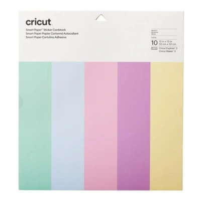Abbildung von Cricut Sticker Cardstock, Pastels. Einfache Anwendung, Produktfarbe: Mehrfarbig (2008320)