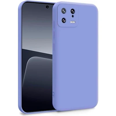 Abbildung von MyGadget Hülle für Xiaomi 13 5G Zweilagige Handyhülle mit Kameraschutz Cover Innenfutter &amp; Silikon außen Flieder