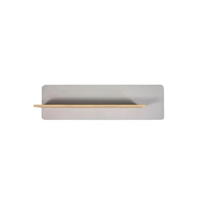 Abbildung von Homexperts Wandboard Rimini / Qualitativ hochwertiges Hängeregal aus Holzwerkstoff 100 x 17 30 cm Ablagefläche: Goldene Eiche Optik, Hintergrund: Hochglanz Grau