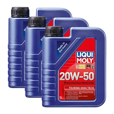 Abbildung von 3x LIQUI MOLY 1250 Touring High Tech 20W 50 Motoröl 1L