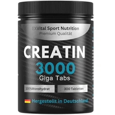 Abbildung von Creatin 3000 Giga Tabs, workout booster, 3450mg Kreatin Monohydrat Tabletten, 1,00 St., 345 g