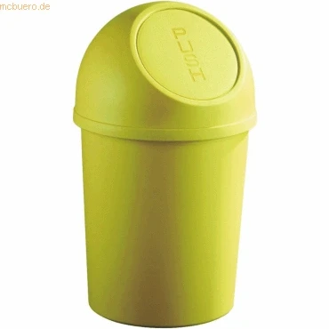 Abbildung von helit H2401018 Push Abfallbehälter „the flip“ 6L, gelb