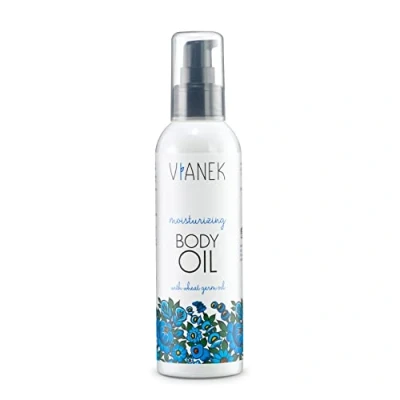 Abbildung von VIANEK feuchtigkeitsspendenses Körperöl. Vegan Naturkosmetik für Frauen und Männer. Größe 200ml