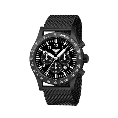 Abbildung von KHS PLABSSC.MB Herrenuhr Platoon Solar Chronograph Meshband Schwarz
