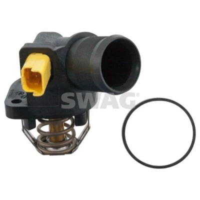 Abbildung von SWAG 33 10 0462 Kühlwasserthermostat 103 mit Dichtung Temperaturschalter Gehäuse PEUGEOT: 207 Schrägheck, SW, 206+ Schrägheck