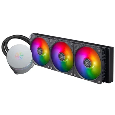 Abbildung von SilverStone Technology IceMyst 360, Erstklassiger All in One Flüssigkühler mit ARGB Beleuchtung, SST IM360