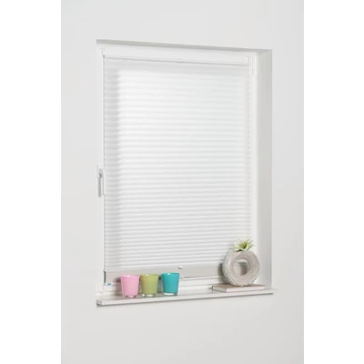 Abbildung von K home Klemmfix Doppelplissee 2 in 1 Lichtschutz mit Verdunklung 50 x 130 (B L) weiß