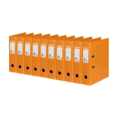 Abbildung von Elba Ordner A4, Strong Line, 8 cm breit, Kunststoff innen und außen, orange, 10 Stück