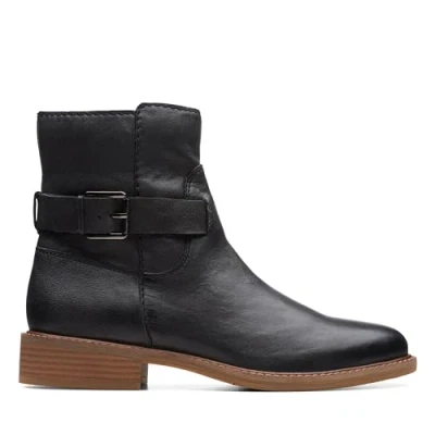 Abbildung von Clarks Cologne Strap Ankle Boot, Damen, Größe: 38, Black leather Schuhe
