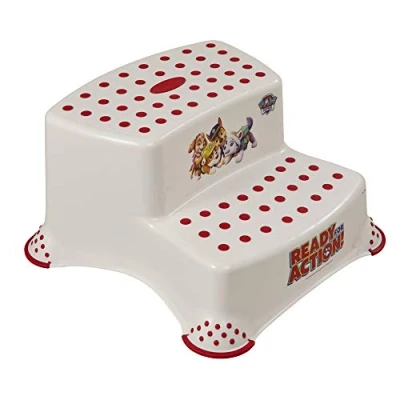 Abbildung von keeeper Tritthocker Premium Kinder Hocker zweistufig Paw Patrol weiß