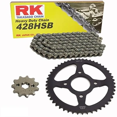 Abbildung von Kettensatz geeignet für Honda CBF 125 M 09 16 Kette RK 428 HSB 118 offen 16/42