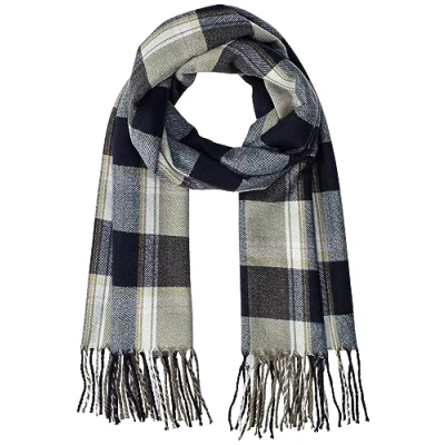Abbildung von camel active Softer WEB MIT Kariertem Muster Schal, Damen, Größe: One Size, Night blue
