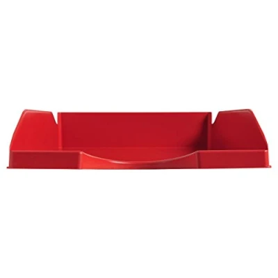 Abbildung von Exacompta 123107D Premium Briefablage Ecotray DIN A4. Idealer Briefkorb für Ihre Organisation. Robuster und stapelbarer Ablagekorb rot