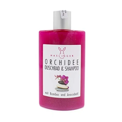 Abbildung von Haslinger Orchidee Duschbad und Shampoo mit Bambus Avocadoöl 200ml