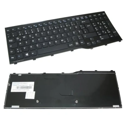 Abbildung von Trade Shop Laptop Tastatur mit Rahmen Ersatz kompatibel Fujitsu Siemens Lifebook A514 A532 A544 NH532G52 A555G A562 AH532 (Deutsches Tastaturlayout/Notebook Keyboard Deutsch QWERTZ)