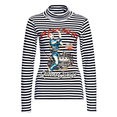 Abbildung von QueenKerosin Langarmshirt We can do it (1 tlg) mit Vintage 50&#039;s Frontprint
