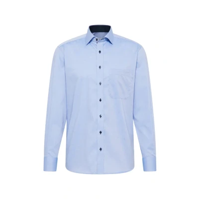 Abbildung von Eterna Pinpointhemd Comfort FIT Businesshemd, Herren, Größe: 40x65, Mittelblau