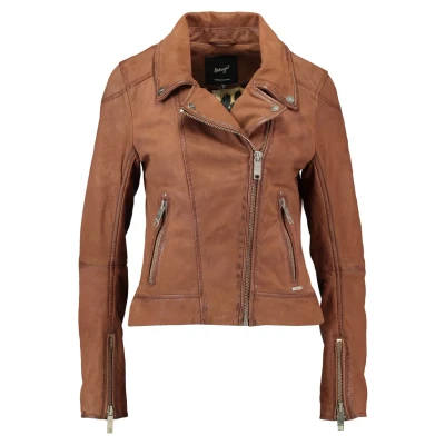 Abbildung von Maze Romie Lederjacke, Damen, Größe: XXL, Cognac