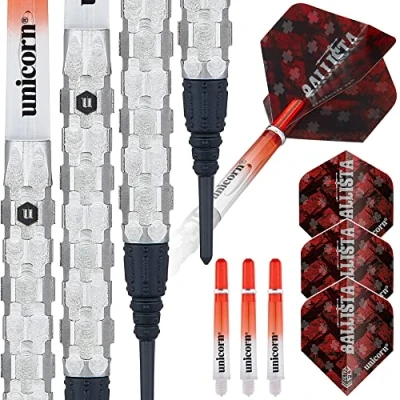 Abbildung von Unicorn BallistaStil 1Dartpfeile mit weicher Spitze, Silber, 18 g