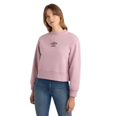 Abbildung von Umbro Damen Core Womens Boxy Sweatshirt Pullover, Angel Falls/Weiß, S