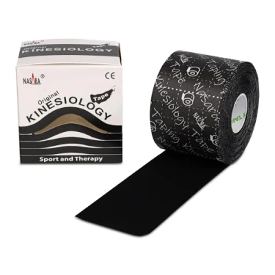 Abbildung von Nasara Kinesiologie Tape 5 cmx5 m schwar 1 St