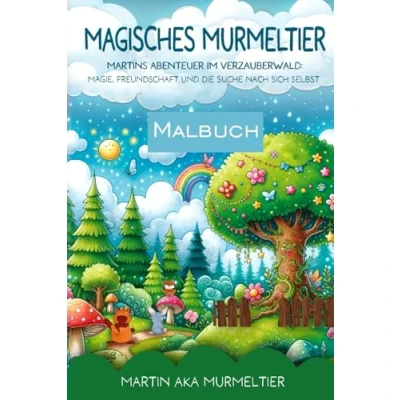 Abbildung von Malbuch zum Kinderbuch &quot;Magisches Murmeltier&quot;: (Magisches Murmeltier: Martins Abenteuer im Verzauberwald Kinderbücher ab 8 Jahre)