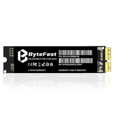 Abbildung von ByteFest SSD 1TB Festplatte Intern für Apple MacBook Air A1465 A1466(2013 2015,2017), Pro Retina A1398 A1502(2013 2015)...Interne M.2 NVMe PCIe Gen3x4, Lesen bis zu 2200MB/s