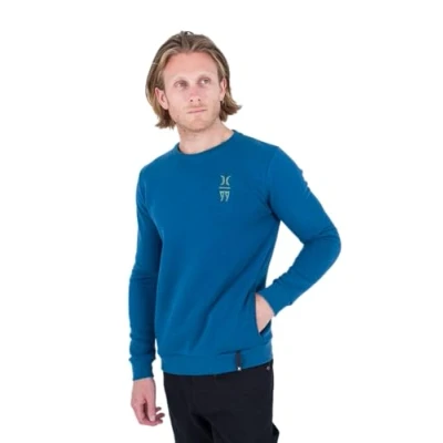 Abbildung von Hurley Herren M 99&#039;s Zip Hood Kapuzen Sweatshirt, blau, S