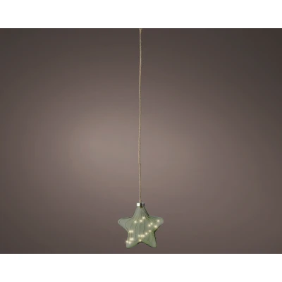Abbildung von Lumineo LED Stern grün/warmes weiss 20cm