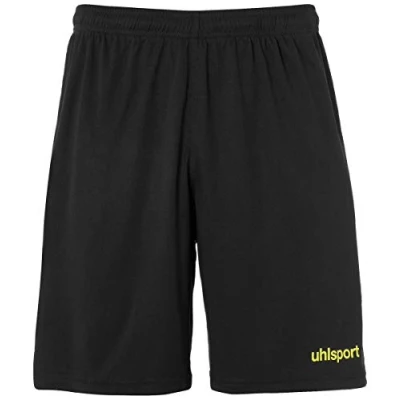 Abbildung von uhlsport Kinder Center Basic Shorts, schwarz/Fluo gelb, 164