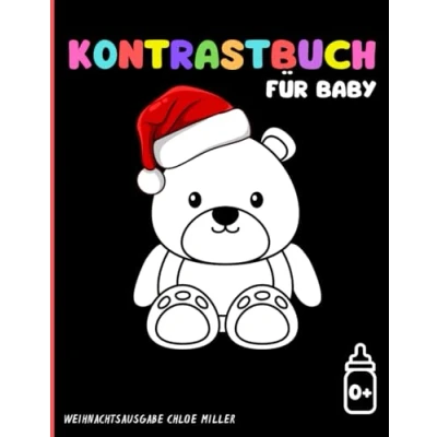 Abbildung von Kontrastbuch für Baby: Babys ab 0 Monaten, zum Lernen, Neugeborene