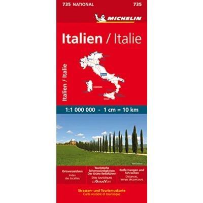 Abbildung von Michelin Italien: Straßen und Tourismuskarte; Auflage 2023 (MICHELIN Nationalkarten)