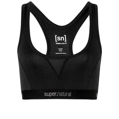 Abbildung von super.natural Damen W Tundra220 Semplice Bra Sport BH, Jet Black, M EU