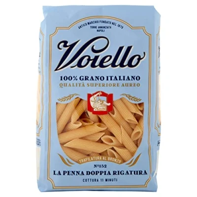 Abbildung von Voiello Pasta Penne Rigate 1er pack von 500 Gramm / Premium Qualität aus Italien Reich an Protein.
