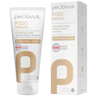 Abbildung von Peclavus Fußcreme Silber Podo diabetic Fußpflegecreme, 100ml