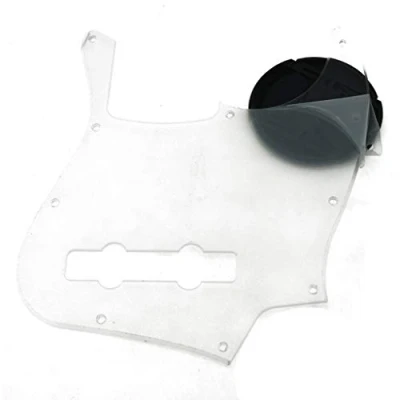 Abbildung von KAISH 5 Saiten Clear J Bass Style Pick Guard Schlagbrett für USA/Mexiko Jazz Transparent