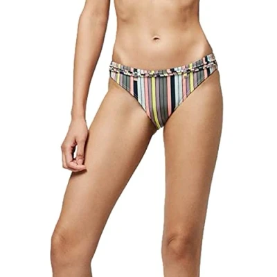 Abbildung von O&#039;Neill Damen PW Cruz Mix Bikini Hose, Grün All Over Print mit Pink/Lila, 44
