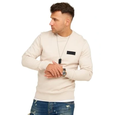 Abbildung von Jack &amp; Jones POPS CREW NECK Sweatshirt, Herren, Größe: Small, Moonbeam
