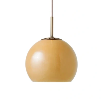 Abbildung von FRANDSEN Pendellampe Ball, bernstein, Ø 18 cm, Glas