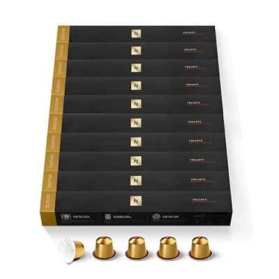 Abbildung von NESPRESSO ORIGINAL Volluto Decaffeinato Arabica Kaffee ohne Koffein mittlerer Röstung Ideal für Espresso &amp; Lungo Kompatibel mit Kapselmaschinen 100 Kaffeekapseln