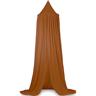 Abbildung von Deryan Baldachin Kinderzimmer 245cm In 5 Farben Betthimmel Mädchen, Jungen &amp; Baby Himmelbett vorhänge Moskitonetz doppelbett Himmel Babybett Canopy Caramel