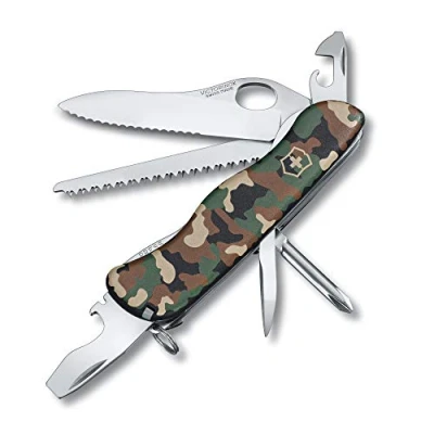 Abbildung von Victorinox Schweizer Taschenmesser, Trailmaster MW, Multitool, Swiss Army Knife mit 4 Funktionen, Klinge Wellenschliff, Kapselheber feststellbar
