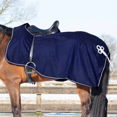 Abbildung von QHP Übungsblatt Fleece Ornament S / Silber Blau