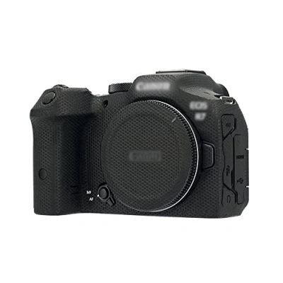 Abbildung von JJC Anti Kratz Schutz Aufkleber für Canon EOS R7 spiegellose Kamera, rutschfeste Kameragehäuse Skin Cover Folie (Matrix Muster)