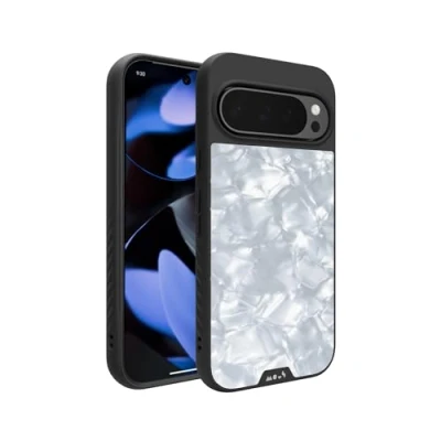 Abbildung von Mous Hülle für Google Pixel 9 Pro XL MagSafe Kompatibel Case Limitless 5.0 Weiße Acetat Handyhülle Schutzhuelle